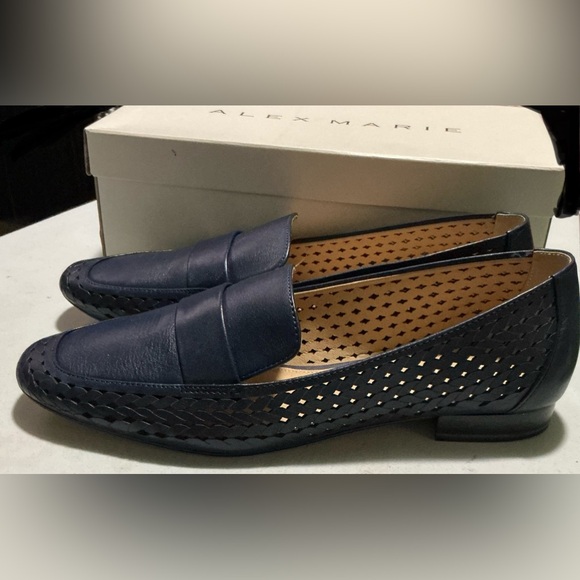 Alex Marie Navy Loafer Shoe - Picture 5 of 10